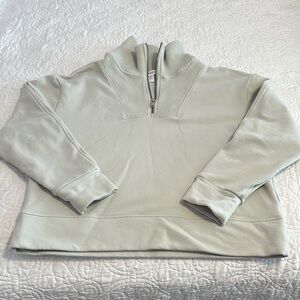 Athleta Retroplush Revive Half Zip Sweatshirt
